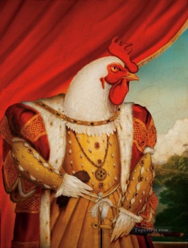 rey del pollo Pinturas al óleo